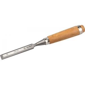 Стамеска-долото "ЭКСПЕРТ" с деревянной ручкой, хромованадиевая, 18мм, ЗУБР, 18096-18