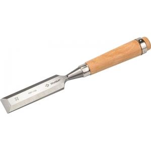 Стамеска-долото "ЭКСПЕРТ" с деревянной ручкой, хромованадиевая, 32мм, ЗУБР, 18096-32