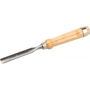Стамеска-долото "ЭКСПЕРТ" полукруглая с деревянной ручкой, хромованадиевая сталь, 16мм, ЗУБР, 1822-16_z01