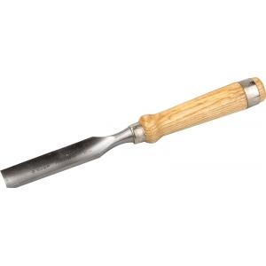 Стамеска-долото "ЭКСПЕРТ" полукруглая с деревянной ручкой, хромованадиевая сталь, 25мм, ЗУБР, 1822-25_z01