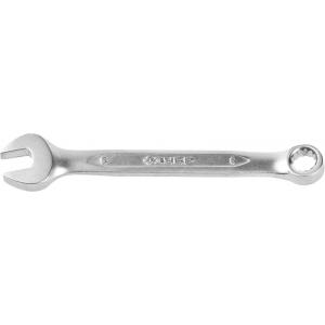 Ключ "ПРОФИ" гаечный комбинированный, Cr-V сталь, хромированный, 6мм, ЗУБР, 27022-06