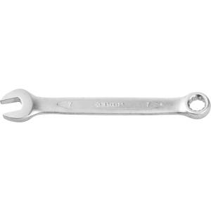 Ключ "ПРОФИ" гаечный комбинированный, Cr-V сталь, хромированный, 7мм, ЗУБР, 27022-07