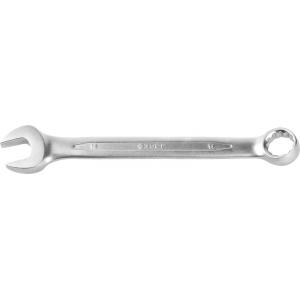 Ключ "ПРОФИ" гаечный комбинированный, Cr-V сталь, хромированный, 14мм, ЗУБР, 27022-14