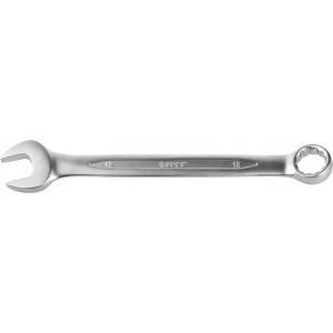Ключ "ПРОФИ" гаечный комбинированный, Cr-V сталь, хромированный, 19мм, ЗУБР, 27022-19