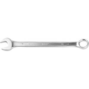 Ключ "ПРОФИ" гаечный комбинированный, Cr-V сталь, хромированный, 22мм, ЗУБР, 27022-22