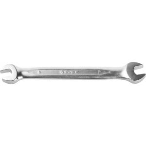 Ключ "ПРОФИ" гаечный рожковый, Cr-V сталь, хромированный, 6х7мм, ЗУБР, 27027-06-07