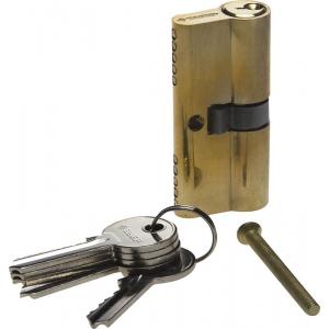 Механизм "МАСТЕР" цилиндровый, тип "ключ-ключ", цвет латунь, 5-PIN, 60мм, ЗУБР, 52101-60-1