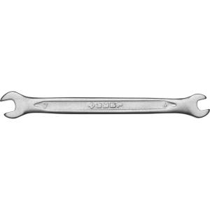 Ключ "МАСТЕР" гаечный рожковый, Cr-V сталь, хромированный, 6х7мм, ЗУБР, 27010-06-07