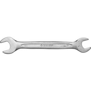Ключ "МАСТЕР" гаечный рожковый, Cr-V сталь, хромированный, 19х22мм, ЗУБР, 27010-19-22