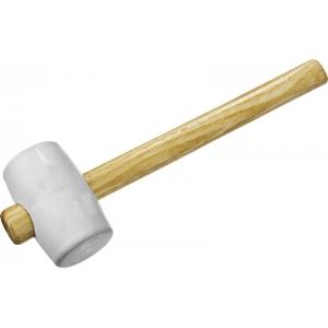 Киянка "МАСТЕР" резиновая, белая, с деревянной ручкой, 230 г, ЗУБР, 20511-230_z01
