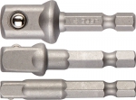 Набор Адаптеры "ЭКСПЕРТ" для торцовых головок, E1/4" - 1/4", E1/4" - 3/8", E1/4" - 1/2", 3 предмета, ЗУБР, 26756-H3 Набор Адаптеры "ЭКСПЕРТ" для торцовых головок, E1/4" - 1/4", E1/4" - 3/8", E1/4" - 1/2", 3 предмета, ЗУБР, 26756-H3