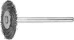 Щетка радиальная, нержавеющая сталь, на шпильке, d 20x 3,2мм, L 42мм, 1шт, ЗУБР, 35931