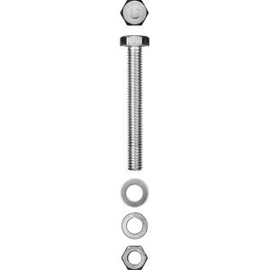 Болт с гайкой и шайбами M6 x 70 мм 6 шт ЗУБР 303436-06-070