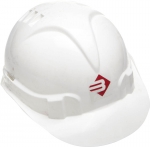 Каска защитная ЭКСПЕРТ храповый механизм регулировки размера, белая, ЗУБР