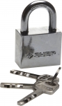 Замок МАСТЕР навесной, стальной корпус, закаленная дужка,УБР