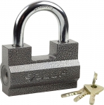 Замок "МАСТЕР" навесной, повышенной защищенности, дисковый механизм секрета, ключ 7 "пинов, 85х55мм, ЗУБР, 37201-7_z01