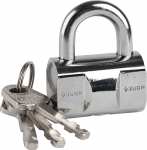 Замок ЭКСПЕРТ навесной, компактный стальной корпус, закаленная дужка, ЗУБР