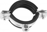 Хомут трубный оцинкованный, с гайкой, 3/8", 250шт, ЗУБР, 37850-16-18-250