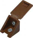 Уголок мебельный с шурупом, цвет дуб, 4,0x15мм, ТФ6, 4шт, ЗУБР, 4-308256-1