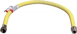 Подводка-сильфон для газа, нержавеющая сталь, г/ш 1/2" - 1,5м, ЗУБР, 51006-G/S-150