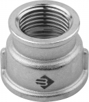 Муфта "ЭКСПЕРТ" переходная, никелированная латунь, 1/2"-3/4", ЗУБР, 51292-1/2-3/4