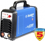 Инвертор "ЭКСПЕРТ" сварочный, T3, 250А, MMA/TIG LIFT, IGBT, VRD,, ПВ-60%, 1*220В (мин 180В), ЗУБР, ЗАС-Т3-250
