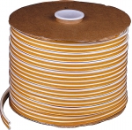 Уплотнитель резиновый самоклеящийся профиль "P" белый 250 м ЗУБР 4-40922-250