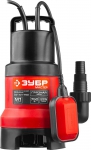 Насос М1 погружной дренажный для грязн воды 750 Вт ЗУБР НПГ-М1-750